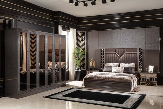 Коричневая спальня Астерия, ALIG