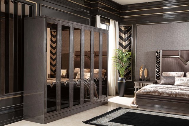 Коричневая спальня Астерия, ALIG