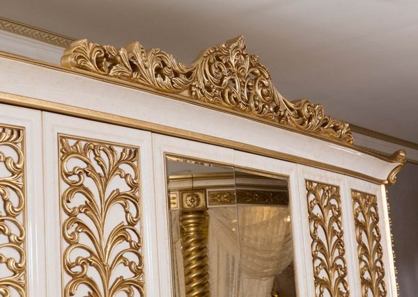 Золотая спальня с круглой кроватью Айбарс, Alig