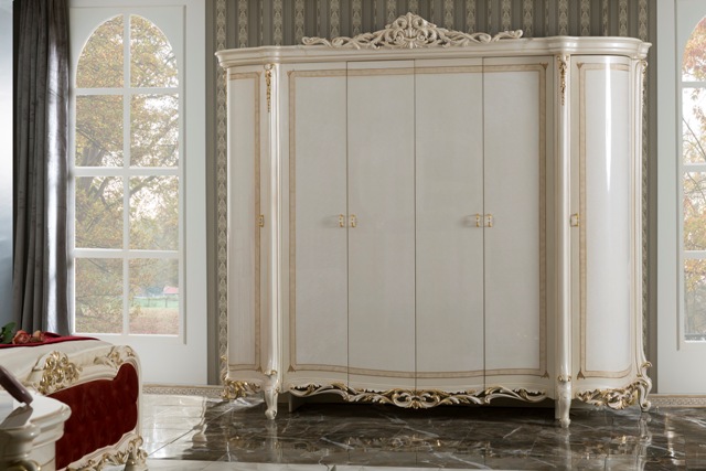 Белая классическая спальня Чириган, ALIG