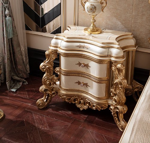 Золотая мебель для спальни Флоренция, ALIG