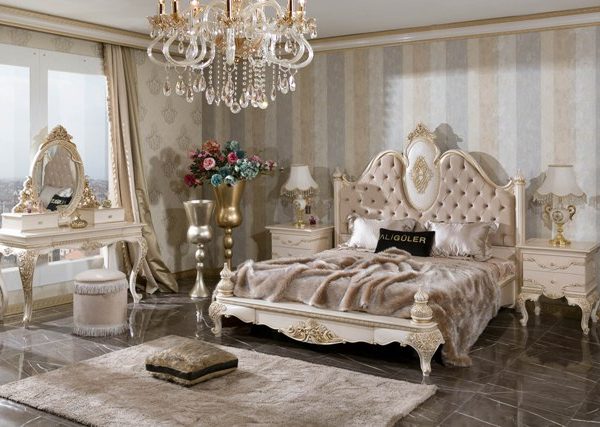 Белая спальня в стиле классика Хизар, ALIG