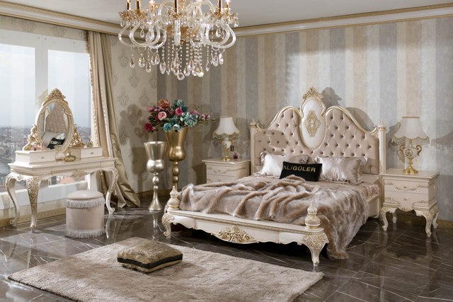 Белая спальня в стиле классика Хизар, ALIG