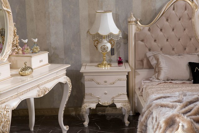 Белая спальня в стиле классика Хизар, ALIG