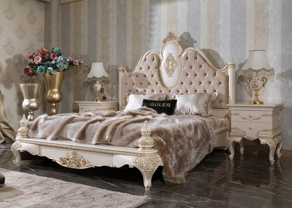 Белая спальня в стиле классика Хизар, ALIG