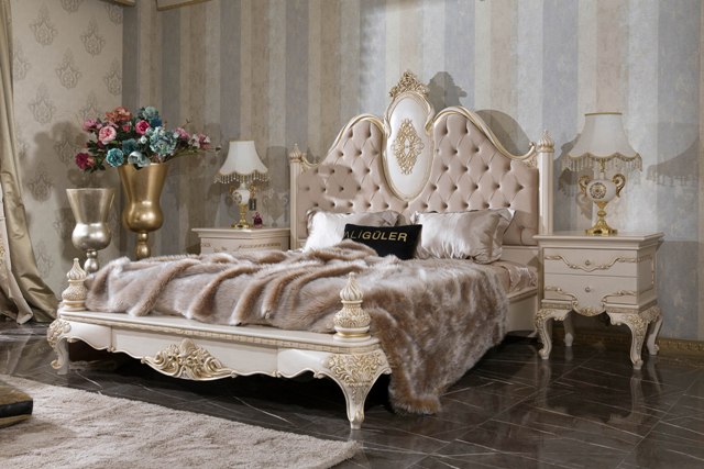 Белая спальня в стиле классика Хизар, ALIG