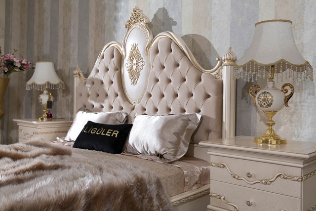 Белая спальня в стиле классика Хизар, ALIG