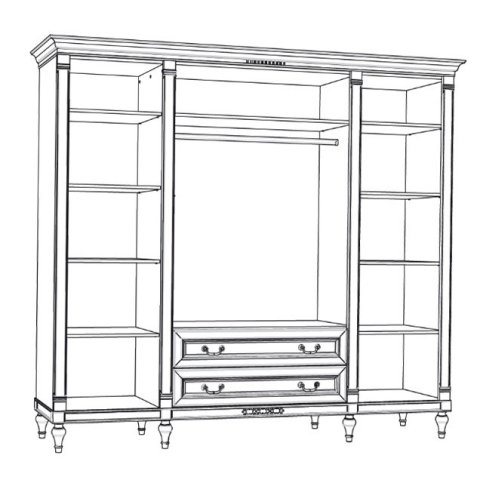 Белая мебель для спальни Флоренция, Польша