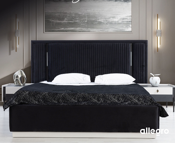 Бело-черная спальня Орландо