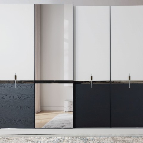 Бело-черная спальня Орландо