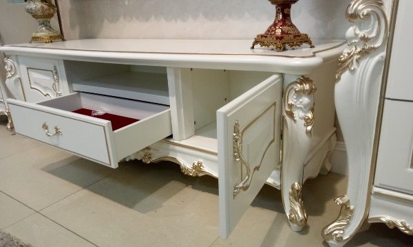 Классическая белая тумба ТВ Пале Рояль, Энигма