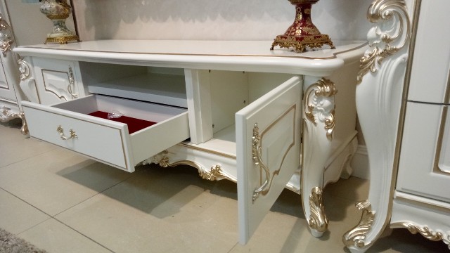 Классическая белая тумба ТВ Пале Рояль, Энигма Классическая белая тумба ТВ Пале Рояль, Энигма