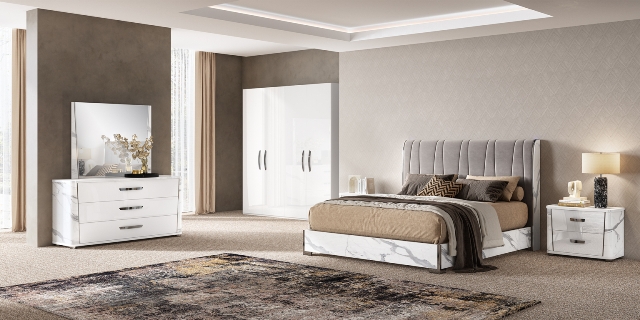 Белая итальянская спальня Анна, STATUS Белая итальянская спальня Анна, STATUS