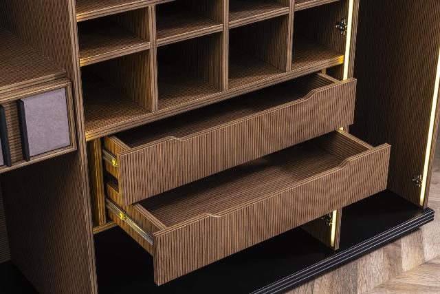 Ореховая мебель для спальни Канделла, Vivaldi