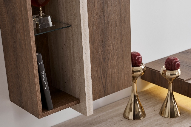 Ореховая современная тумба под телевизор Кармен, NEW Ореховая современная тумба под телевизор Кармен, NEW