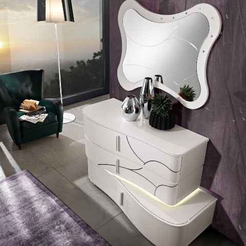 Белая итальянская спальня DALI, SABER