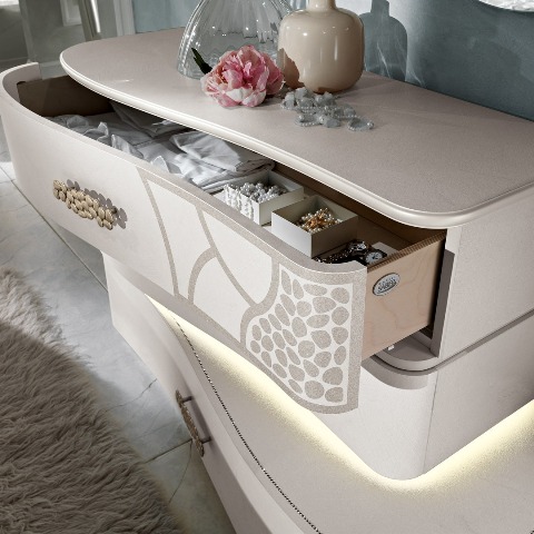 Белая итальянская спальня Грация, SABER Белая итальянская спальня Грация, SABER