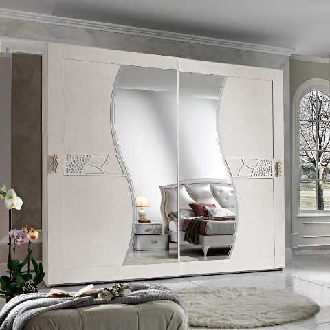 Белая итальянская спальня Грация, SABER Белая итальянская спальня Грация, SABER