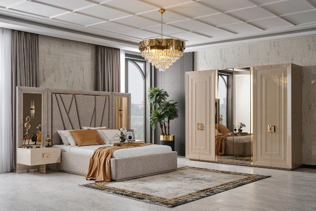 Бежевая турецкая спальня Гранд, NEW Бежевая турецкая спальня Гранд, NEW