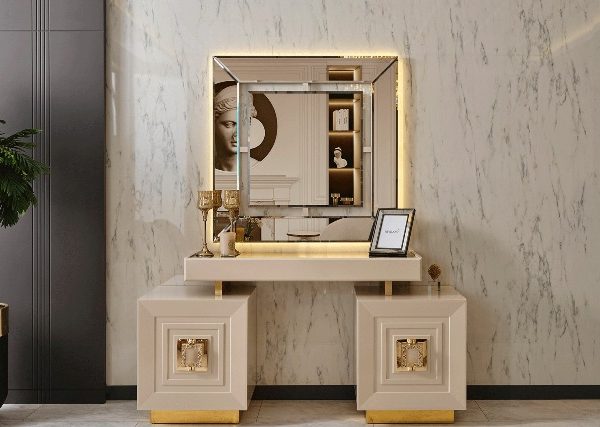 Бежевый туалетный столик Гранд, NEW