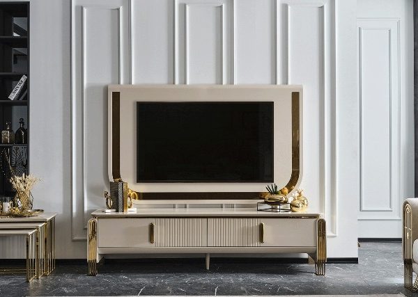 Тумба под телевизор в стиле АРТ-Деко Ягуар, NEW