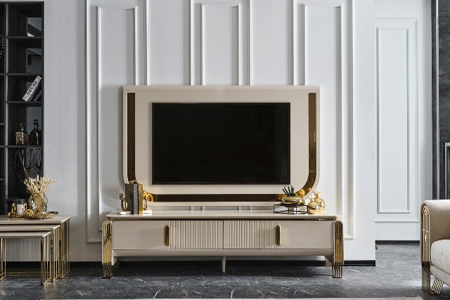 Тумба под телевизор в стиле АРТ-Деко Ягуар, NEW