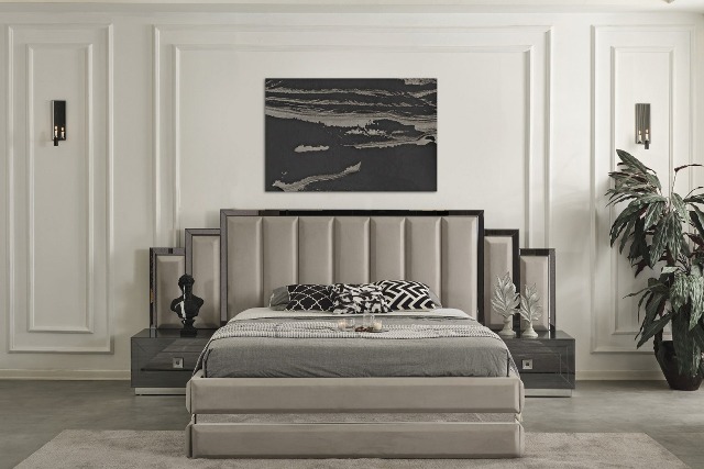 Серая зеркальная спальня Лотос, NUC Серая зеркальная спальня Лотос, NUC