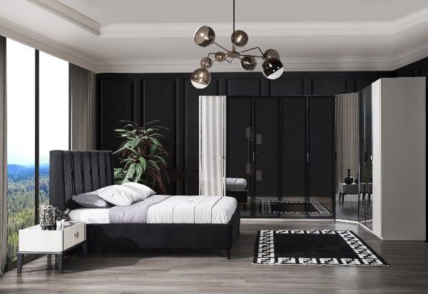 Белая спальня с декором Поло, NUC