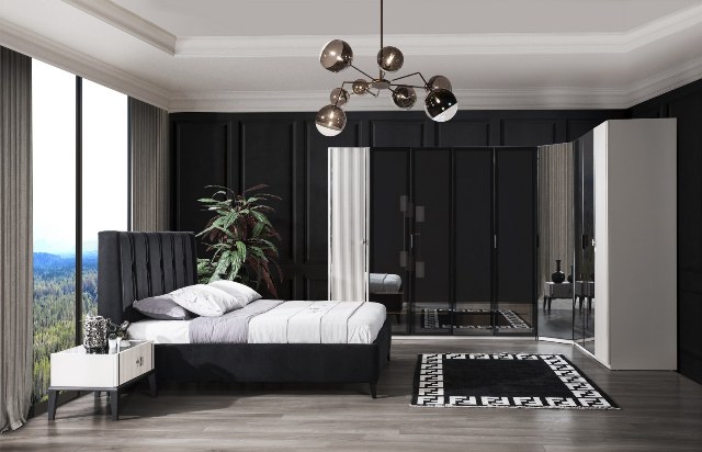 Белая спальня с декором Поло, NUC Белая спальня с декором Поло, NUC