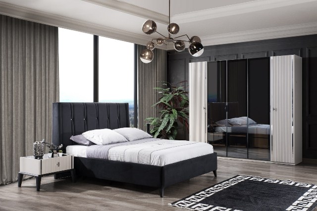 Белая спальня с декором Поло, NUC Белая спальня с декором Поло, NUC