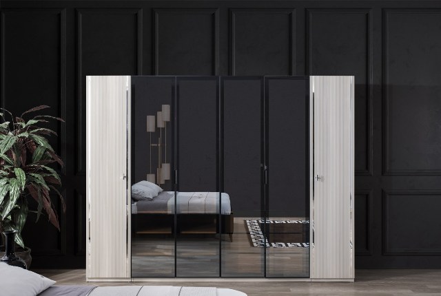 Белая спальня с декором Поло, NUC Белая спальня с декором Поло, NUC