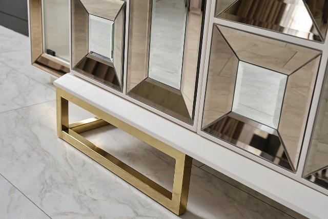 Тумба ТВ в золоте Сириус, NEW