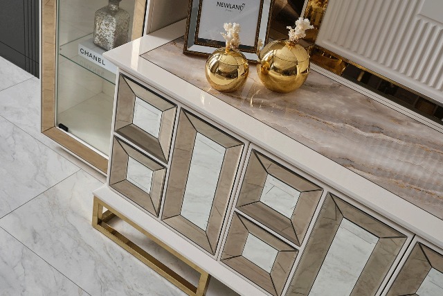 Тумба ТВ в золоте Сириус, NEW