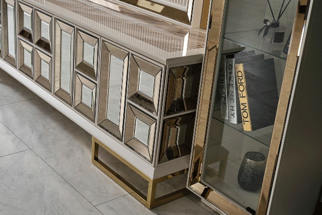 Тумба ТВ в золоте Сириус, NEW