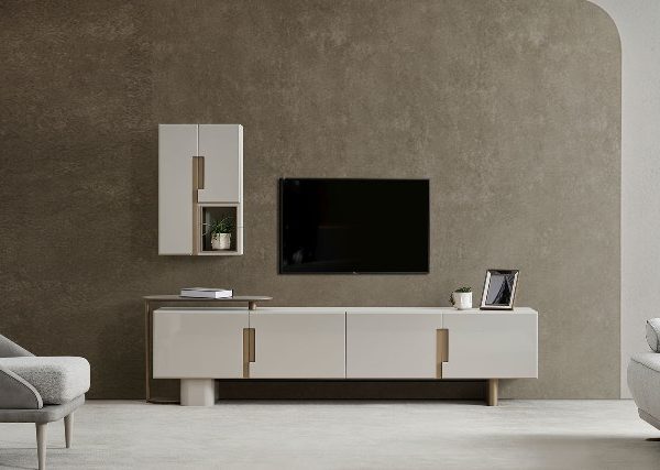 ТВ тумба в светлом цвете Суэно, NEW