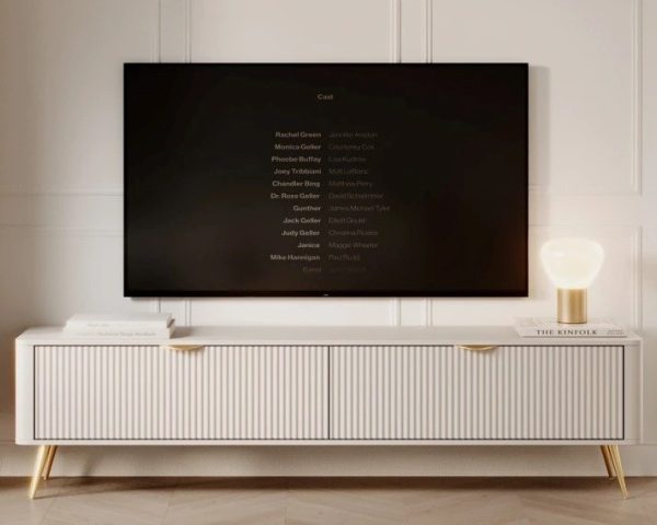 Кремовая тумба под телевизор Ланте, Польша