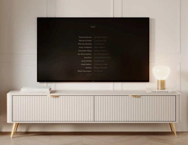 Кремовая тумба под телевизор Ланте, Польша