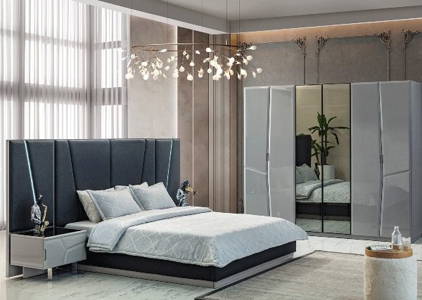 Серая спальня в стиле АРТ-Деко Лима, AYHA