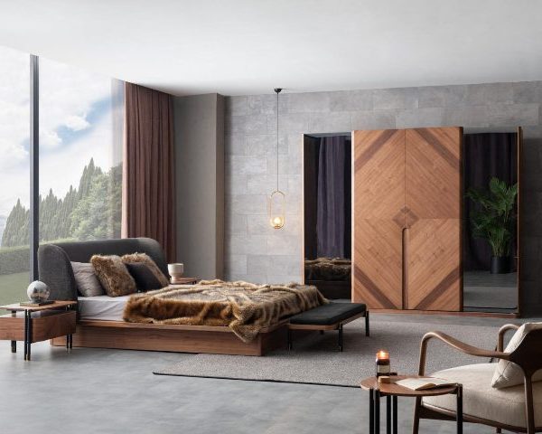 Красивый комплект современной мебели для спальни Нобель NOBLE, ORI