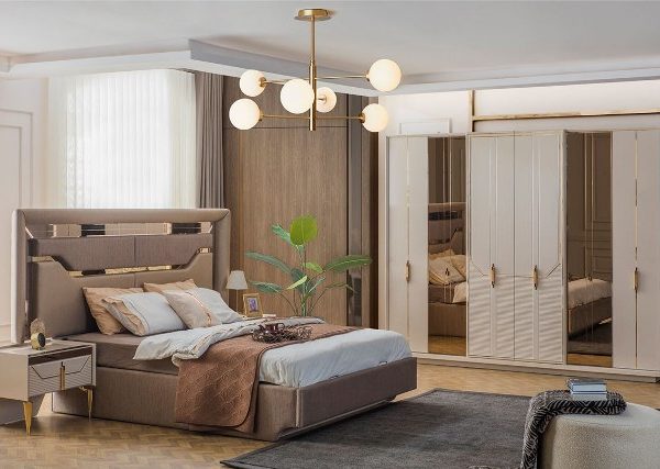 Бежевая мебель для спальни Оптимус, CAND
