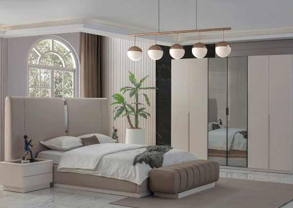 Кремовая современная мебель для спальни Осло, AYHA