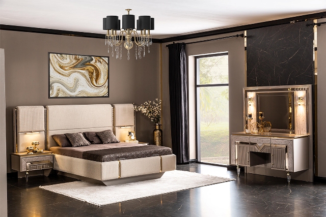 Бежевая спальня в стиле модерн Стар, CAND Бежевая спальня в стиле модерн Стар, CAND