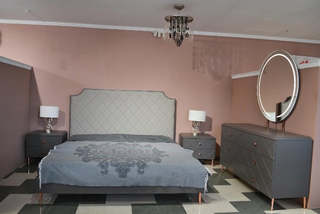 Серая спальня в стиле модерн Толедо Серая спальня в стиле модерн Толедо