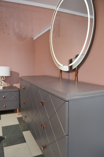 Серая спальня в стиле модерн Толедо Серая спальня в стиле модерн Толедо