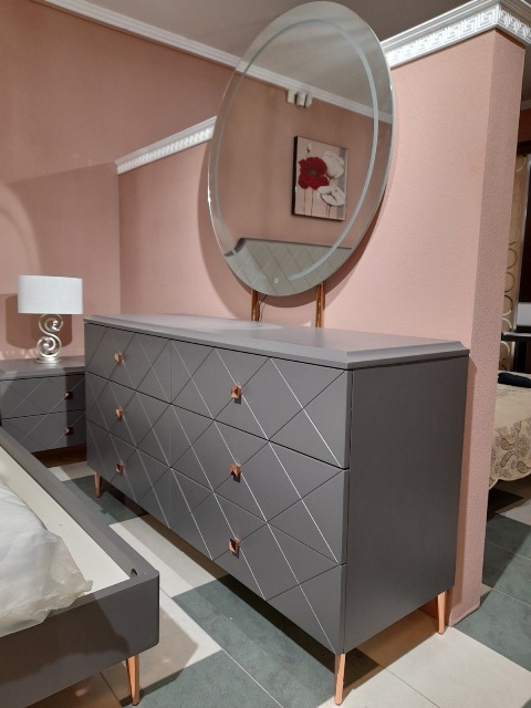 Серая спальня в стиле модерн Толедо Серая спальня в стиле модерн Толедо