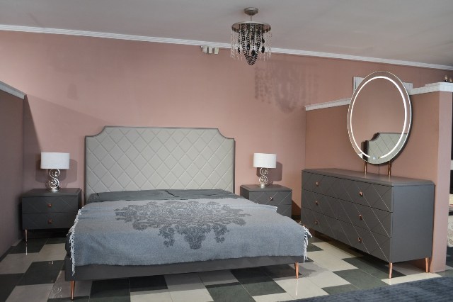 Серая спальня в стиле модерн Толедо Серая спальня в стиле модерн Толедо