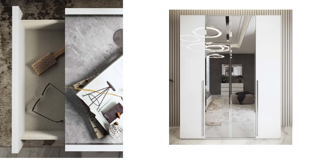 Белая итальянская мебель в спальню ALBA Белая итальянская мебель в спальню ALBA