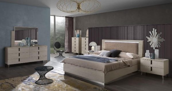 Бежевая итальянская спальня AMBRA, Кемелгруп