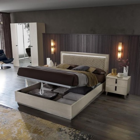 Бежевая итальянская спальня AMBRA, Кемелгруп Бежевая итальянская спальня AMBRA, Кемелгруп