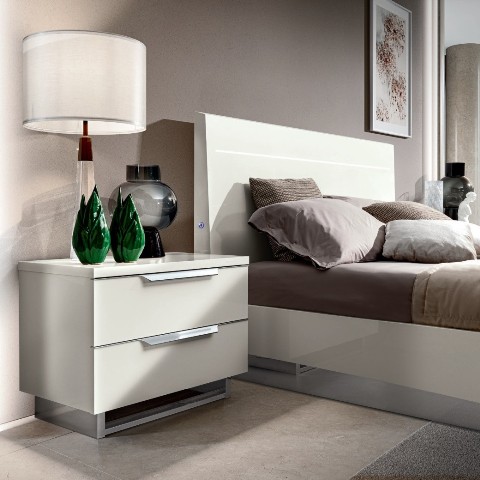 Белая глянцевая спальня KIMERA, Италия Белая глянцевая спальня KIMERA, Италия